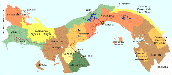  panama map 