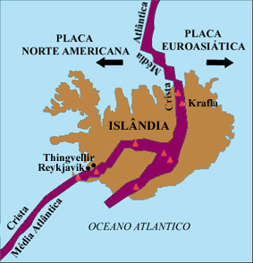 placas tectonicas Islandia