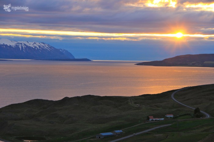 sol de medianoche en islandia