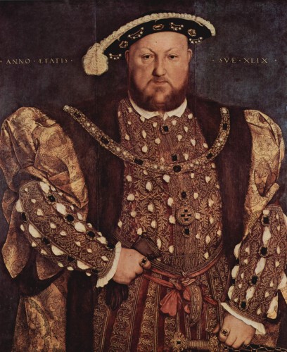 Enrique VIII de Inglaterra de Hans Holbein el joven. 