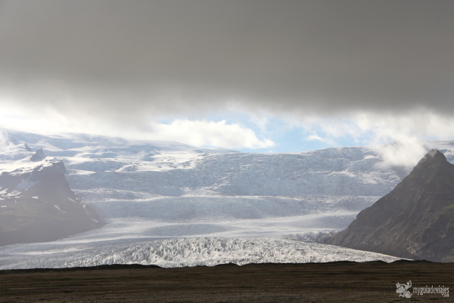 El Glaciar Vatnajokull al sur de Islandia.