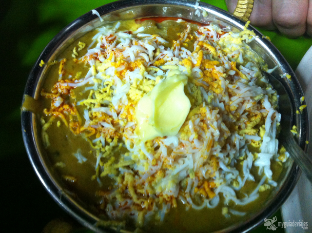 comida hindú de Baanu.