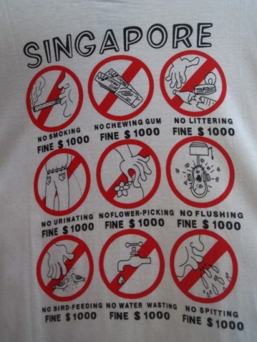 multas en singapur