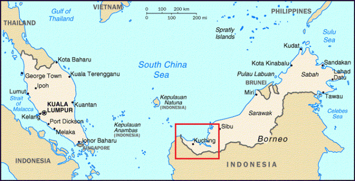 kuching-map