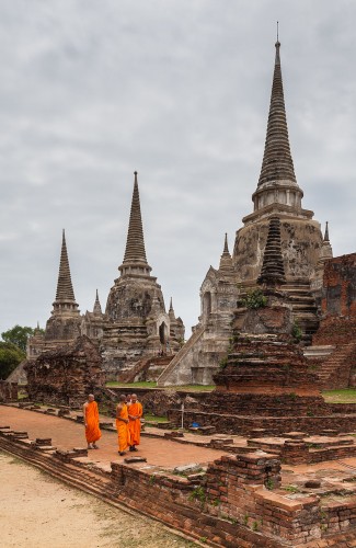 Templo en Ayutthaya. Wikipedia.