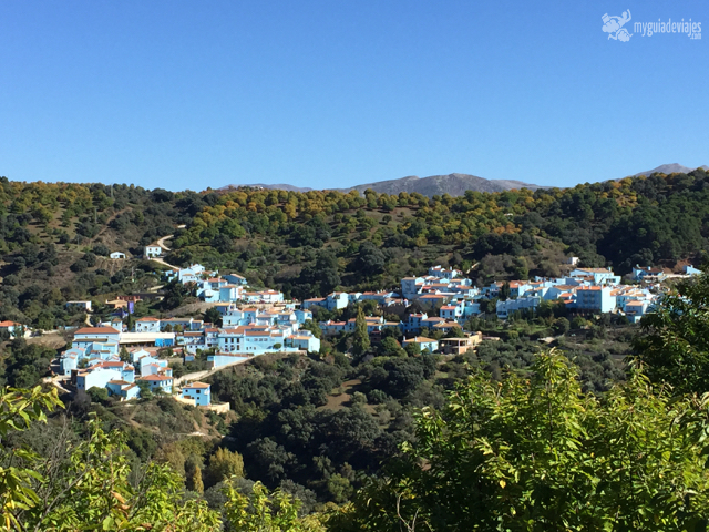 El pueblo azul de la serranía de Ronda. 