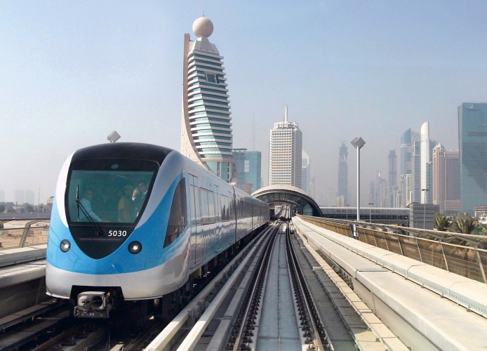 Metro de Dubai. Imagen de youtube. 