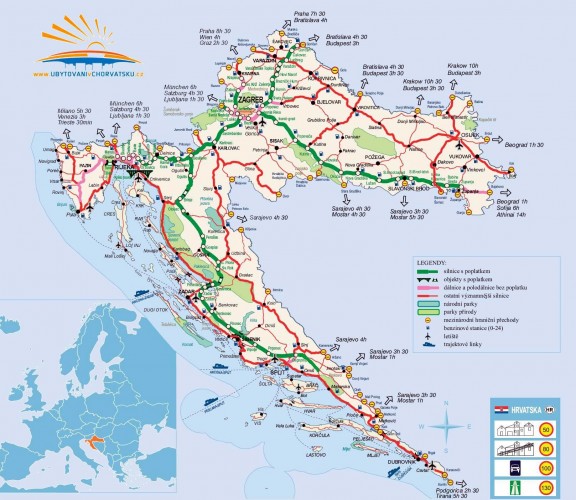 mapa croacia