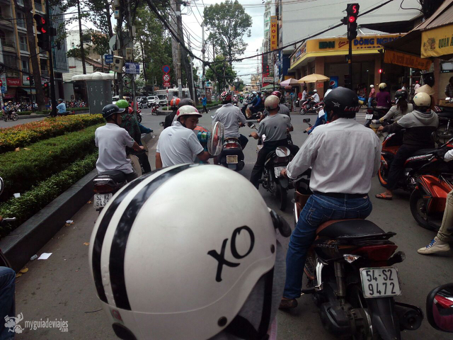 Toda un experiencia el tour en moto por Saigón. 