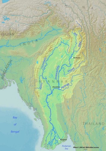 Irrawaddyrivermap