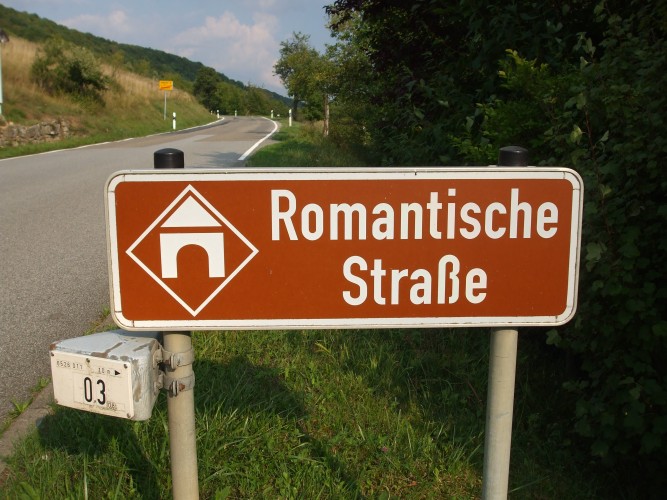 Romantische-Straße-cartello