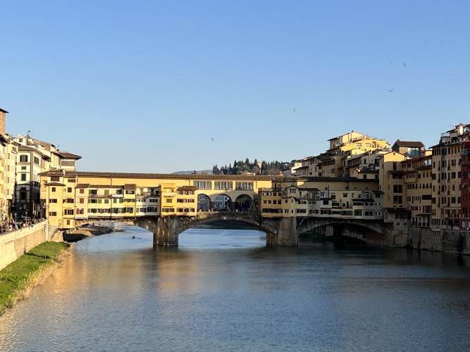 El precioso Ponte Vecchio, Florencia. 